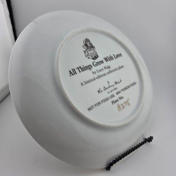 The Danbury‎ Mint Limited All Things Grow with Love by Lucy Rigg Collector Plate - Picture 3 of 5